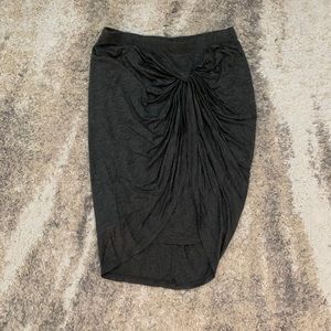 Gray Charlotte Russe knot skirt